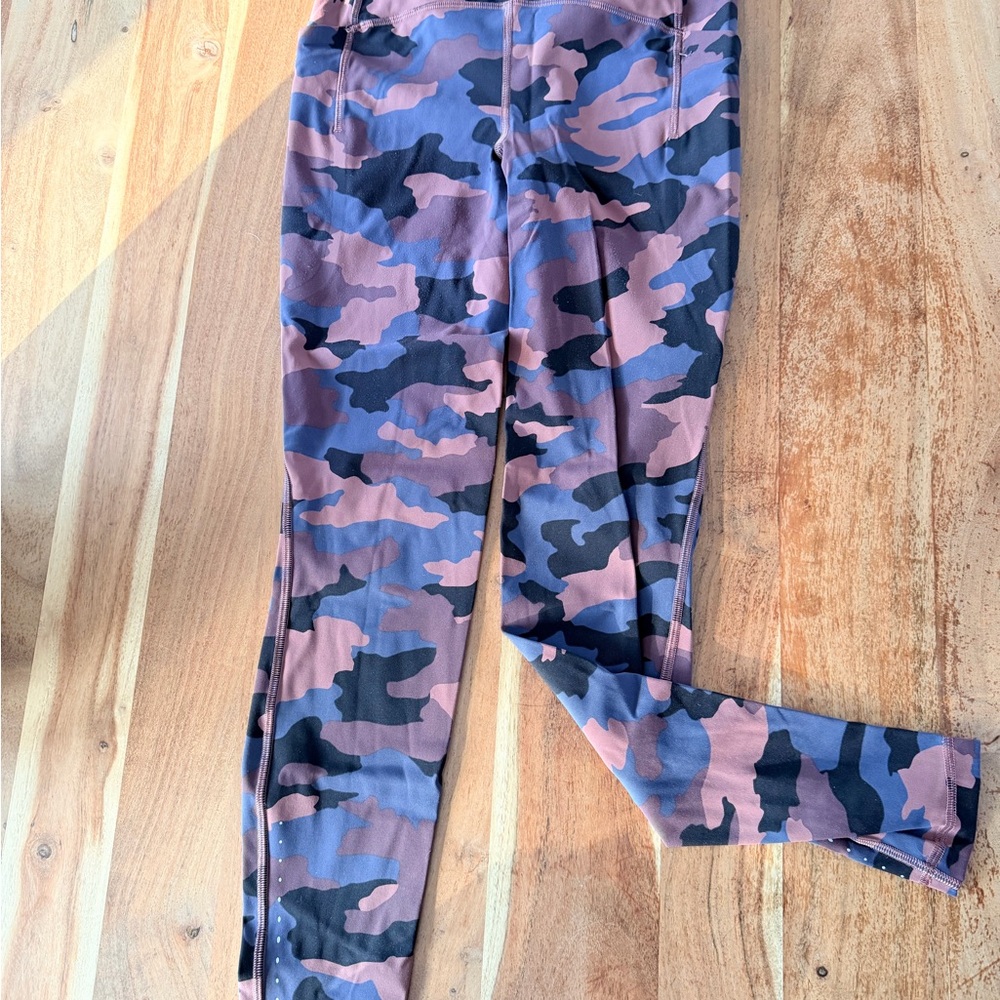 lululemon athletica swift speed Pink and Black Camo Leggings